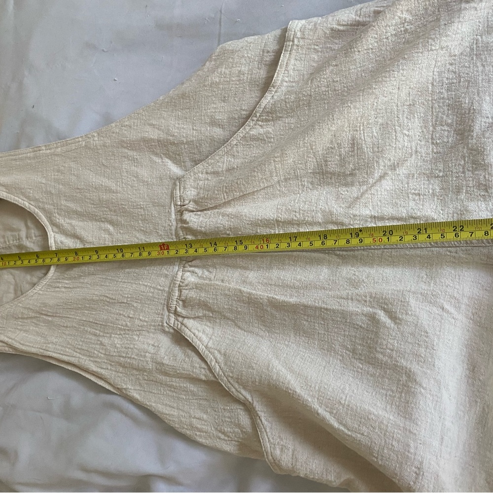 Linen Beige Romper - Picture 5 of 6